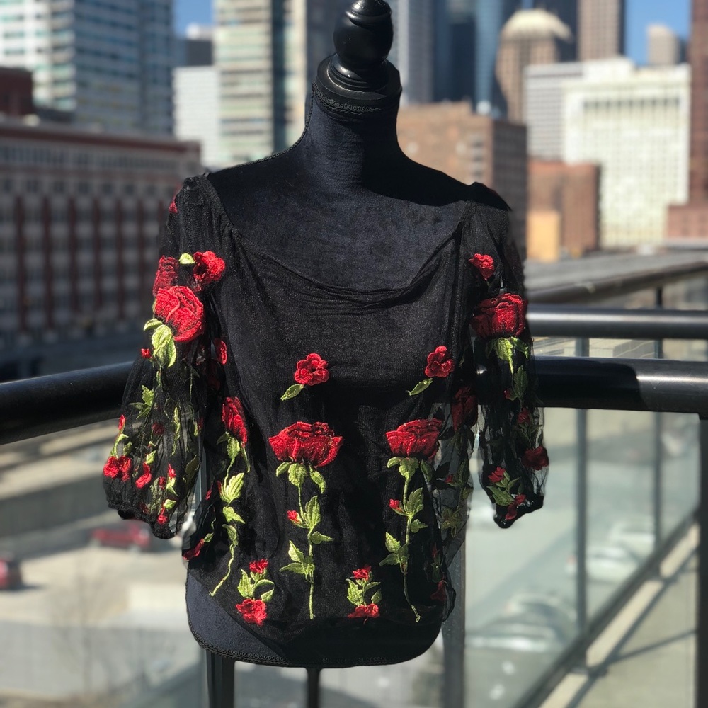 Mesh blouse